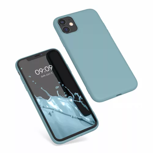 Husa Apple iPhone 11, Silicon, Albastru, 49787.207