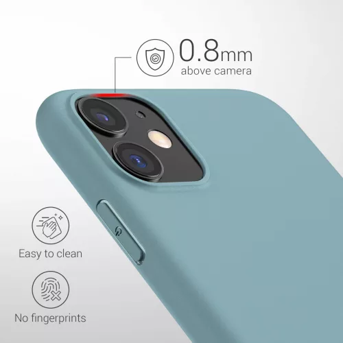 Husa Apple iPhone 11, Silicon, Albastru, 49787.207
