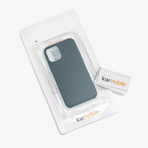 Husa Apple iPhone 12 Mini, Silicon, Albastru, 52640.202