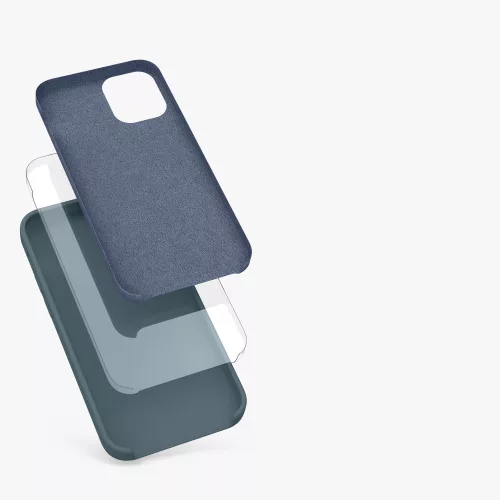 Husa Apple iPhone 12 Mini, Silicon, Albastru, 52640.202