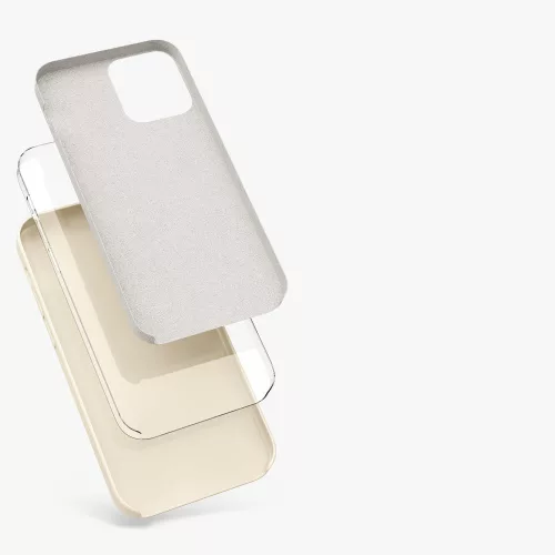Husa Apple iPhone 12 Pro Max, Silicon, Bej, 52644.204