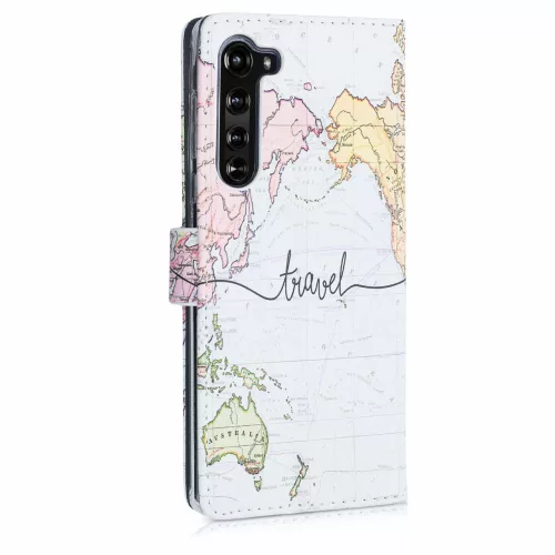 Husa Motorola Edge, Piele ecologica, Multicolor, 52760.03