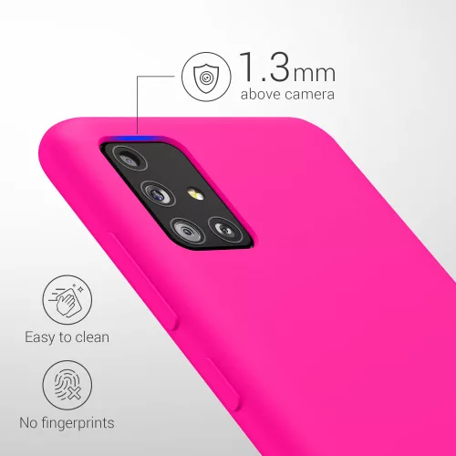 Husa Samsung Galaxy A51, Silicon, Roz, 51197.77