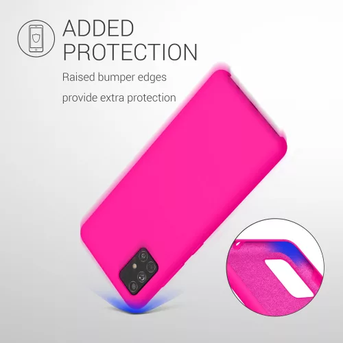 Husa Samsung Galaxy A51, Silicon, Roz, 51197.77