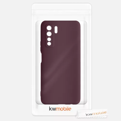 Husa Huawei P40 lite 5G, Silicon, Rosu, 52529.190