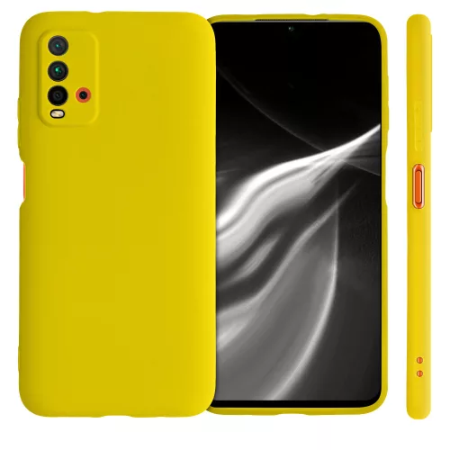 Husa Xiaomi Redmi 9T, Silicon, Galben, 54337.165