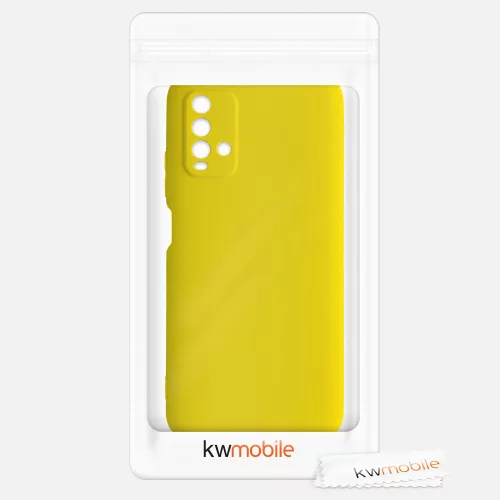Husa Xiaomi Redmi 9T, Silicon, Galben, 54337.165
