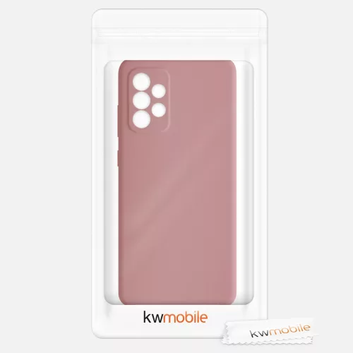Husa Samsung Galaxy A72, Silicon, Roz, 54359.193