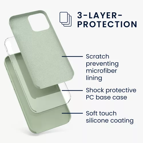 Husa Apple iPhone 12 Pro Max, Silicon, Verde, 52644.172