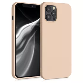 Husa Apple iPhone 12 Pro Max, Silicon, Crem, 52714.154