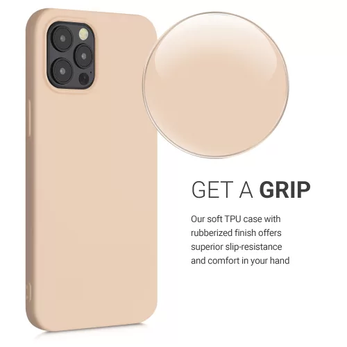 Husa Apple iPhone 12 Pro Max, Silicon, Crem, 52714.154