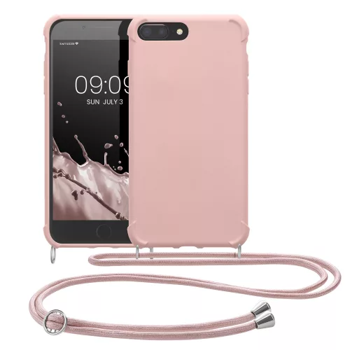Husa Apple iPhone 8 Plus / iPhone 7 Plus, Silicon, Roz, 49916.154