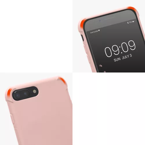 Husa Apple iPhone 8 Plus / iPhone 7 Plus, Silicon, Roz, 49916.154