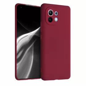 Husa Xiaomi Mi 11, Silicon, Rosu, 54188.209