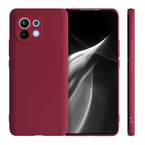 Husa Xiaomi Mi 11, Silicon, Rosu, 54188.209