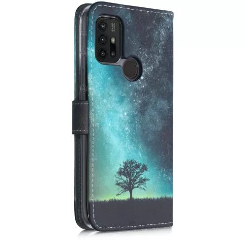 Husa Motorola Moto G30 / Moto G10, Piele ecologica, Multicolor, 54630.01