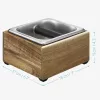 Cos pentru zatul de cafea din lemn si inox Navaris, Bara de silicon, 54693.01