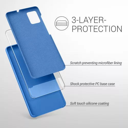 Husa Samsung Galaxy A51, Silicon, Albastru, 51197.189