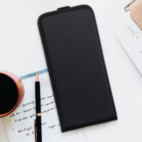 Husa Alcatel 1S (2020), Piele ecologica, Negru, 54800.01