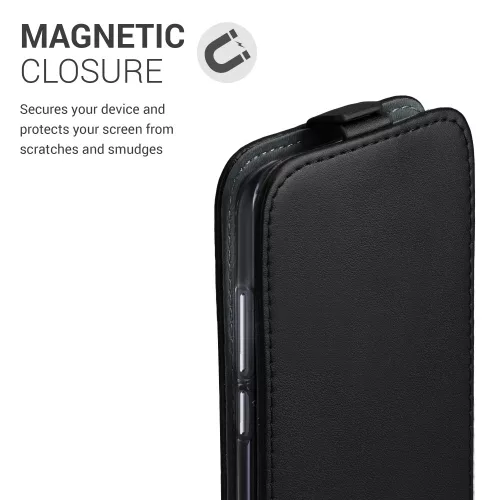 Husa Alcatel 1S (2020), Piele ecologica, Negru, 54800.01