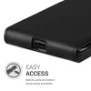 Husa Alcatel 1S (2020), Piele ecologica, Negru, 54800.01