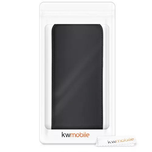 Husa Alcatel 1S (2020), Piele ecologica, Negru, 54800.01