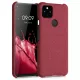 Husa Google Pixel 5a, Textil, Rosu, 54994.76