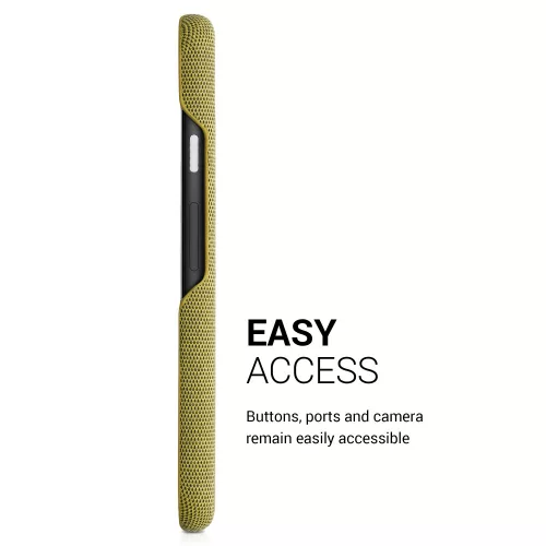 Husa Google Pixel 5a, Textil, Galben, 54994.06