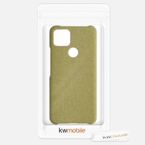 Husa Google Pixel 5a, Textil, Galben, 54994.06