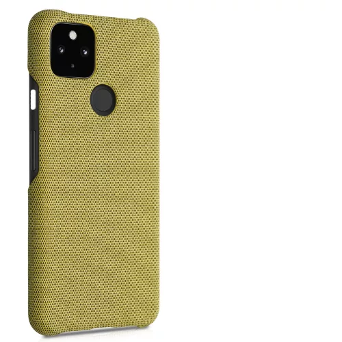 Husa Google Pixel 5a, Textil, Galben, 54994.06