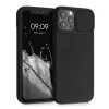 Husa iPhone 12 / iPhone 12 Pro, Silicon, Negru, 55098.01