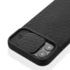 Husa iPhone 12 / iPhone 12 Pro, Silicon, Negru, 55098.01