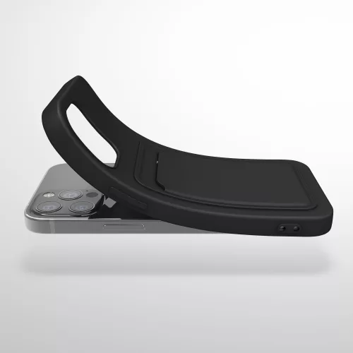 Husa iPhone 12 / iPhone 12 Pro, Silicon, Negru, 55112.01