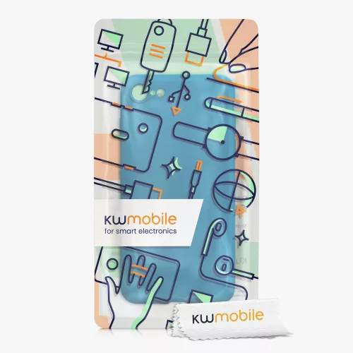 Husa iPhone 8 / iPhone 7 / iPhone SE 2, Silicon, Albastru, 49979.224