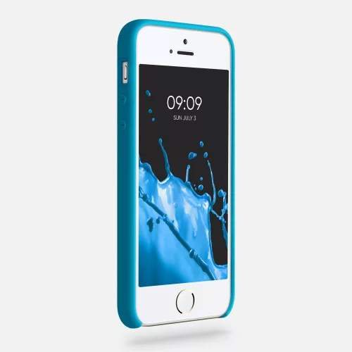 Husa iPhone 5 / iPhone 5s / iPhone SE, Silicon, Albastru, 42766.224