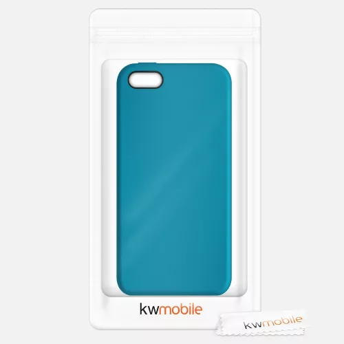 Husa iPhone 5 / iPhone 5s / iPhone SE, Silicon, Albastru, 42766.224