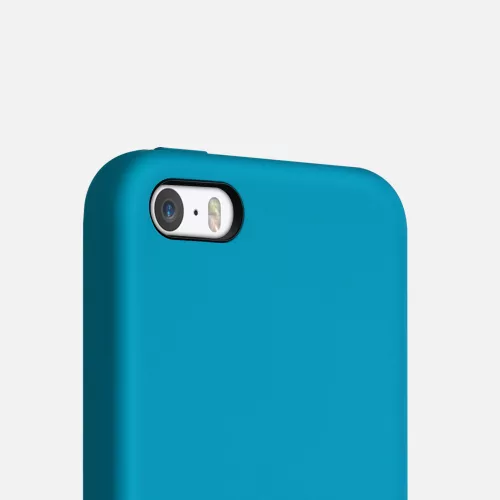 Husa iPhone 5 / iPhone 5s / iPhone SE, Silicon, Albastru, 42766.224