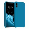 Husa iPhone X / iPhone XS, Silicon, Albastru, 46313.224