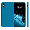 Husa iPhone X / iPhone XS, Silicon, Albastru, 46313.224