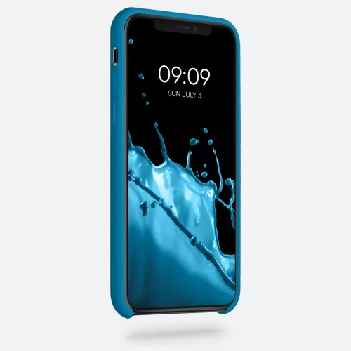 Husa iPhone X / iPhone XS, Silicon, Albastru, 46313.224