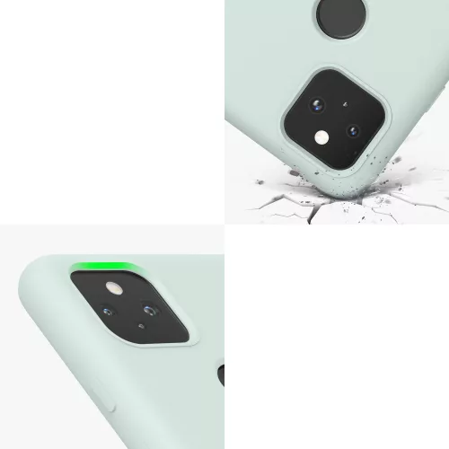Husa Google Pixel 5a, Silicon, Verde, 55207.200