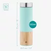 Sticla de ceai de cu infuzor si sita detasabila Navaris, 500 ml, Verde, 54268.2.37