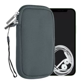 Husa universala telefon, M - 5.5", Neopren, Gri, 46188.2.12