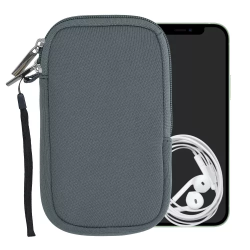 Husa universala telefon, M - 5.5", Neopren, Gri, 46188.2.12