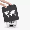 Husa de protectie pentru Thermomix TM6/TM5, Kwmobile, Negru/Alb, Plastic, 55449.01