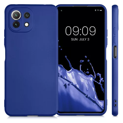 Husa Xiaomi Mi 11 Lite 5G, Silicon, Albastru, 54727.64