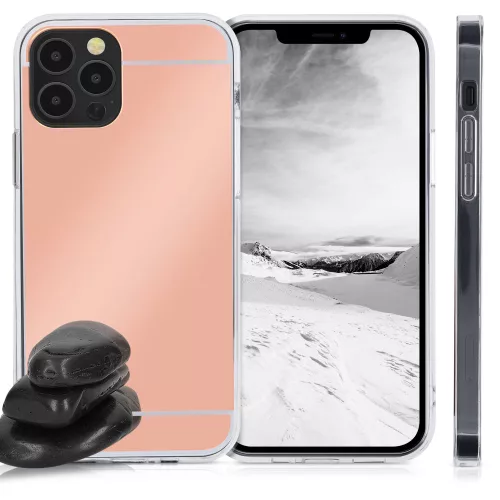 Husa iPhone 12 / iPhone 12 Pro, Silicon, Rose Gold, 55688.41