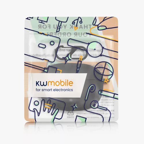 Husa pentru casti Beats Studio Buds, Kwmobile, Negru, Silicon, 55796.01