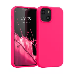 Husa iPhone 13 Mini, Silicon, Roz, 55877.77