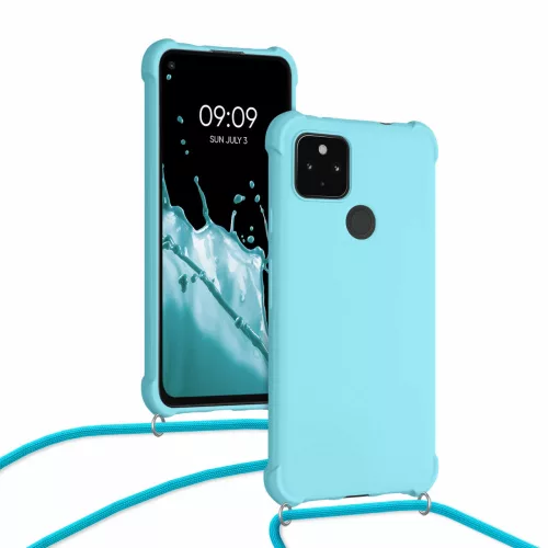 Husa Google Pixel 4a 5G, Silicon, Albastru, 55914.23